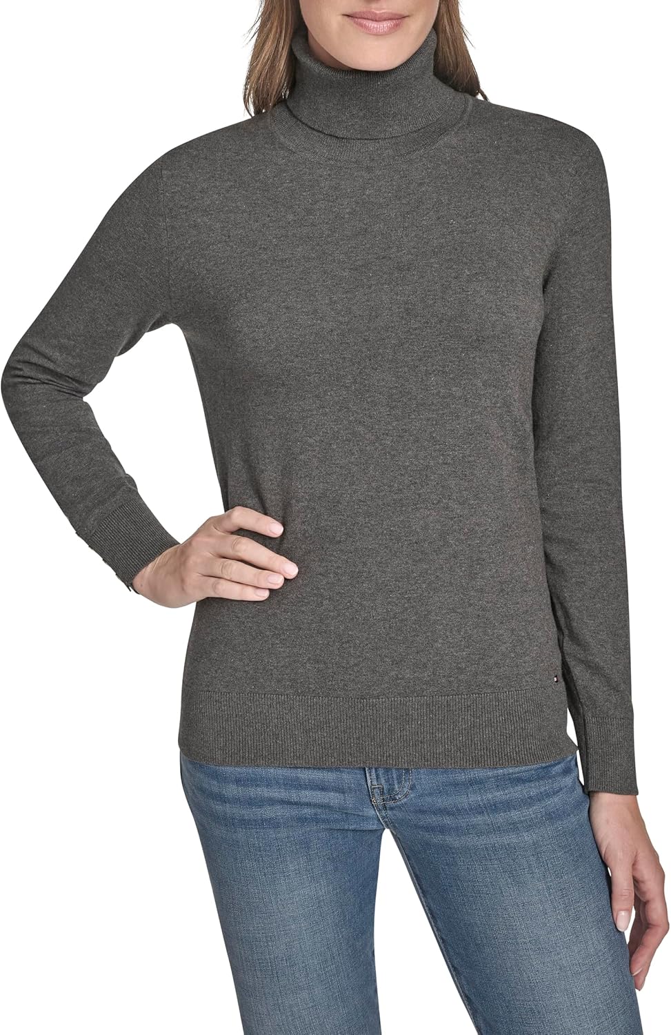 Tommy Hilfiger Womens Cotton Lightweight Turtleneck Sweater Review