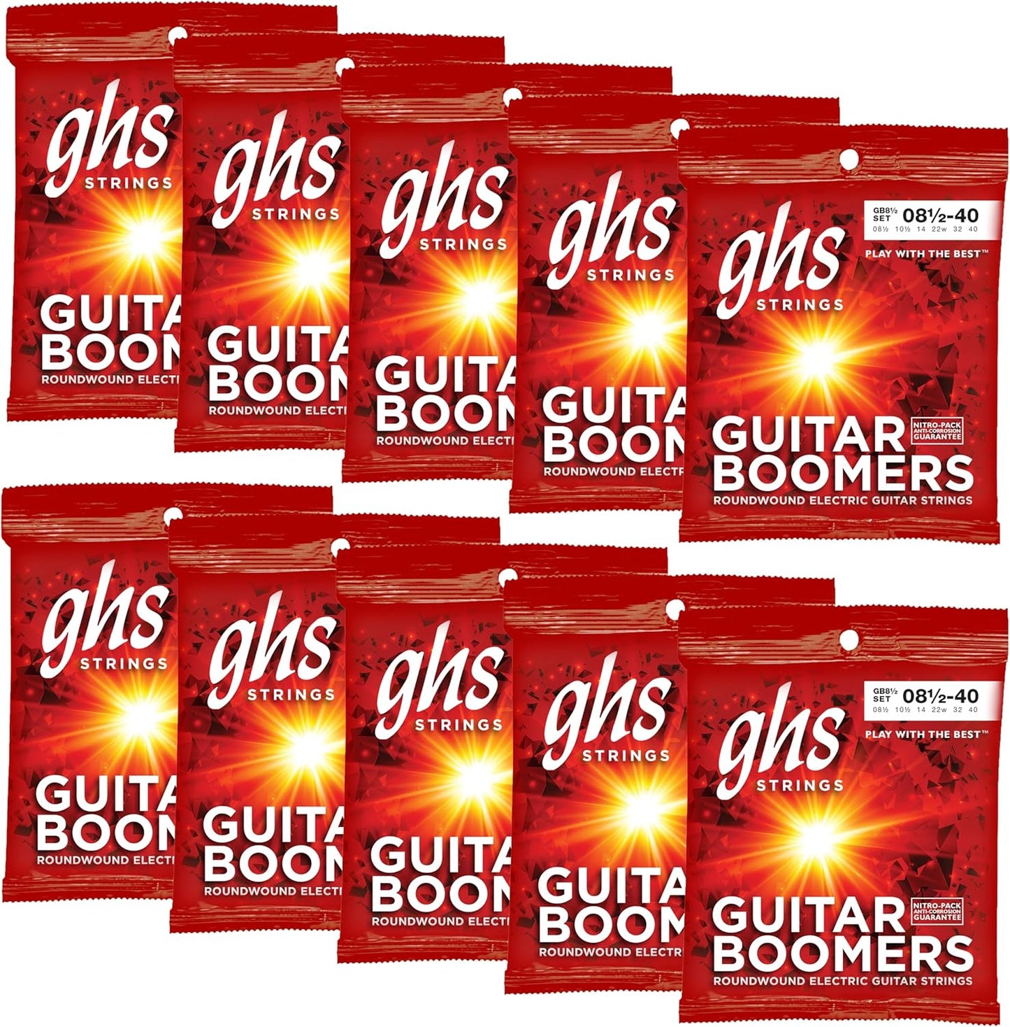 GHS Strings GB8 1/2 Boomers Electric Guitar Strings for All Styles