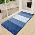 Kitinjoy Indoor Outdoor Door Mat 47x24 - Low-Profile Non-Slip Dirt