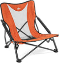 Folding Camp Chair 250 lb Capacity - Low-Profile Compact Seat