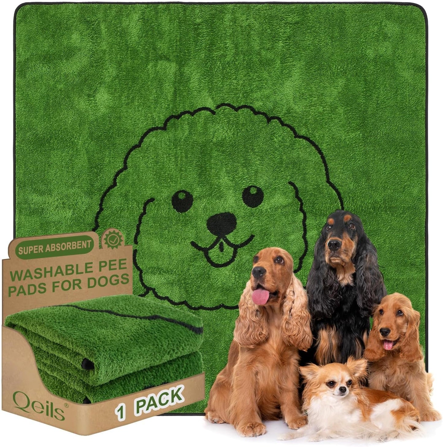 Qeils Reusable Puppy Pads for Easy Dog Training and Comfort