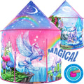 Unicorn Sparkle Play Tent with Magical Sounds - Pop Up Playhouse