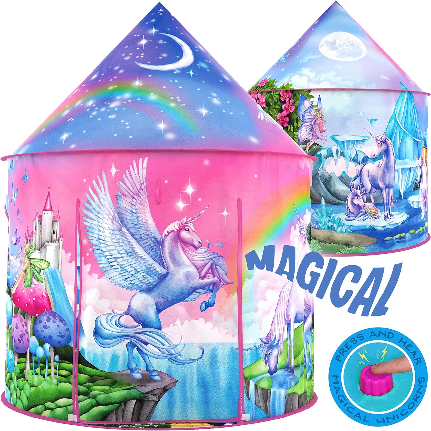 Magical Unicorn Play Tent - Enchanting Sounds