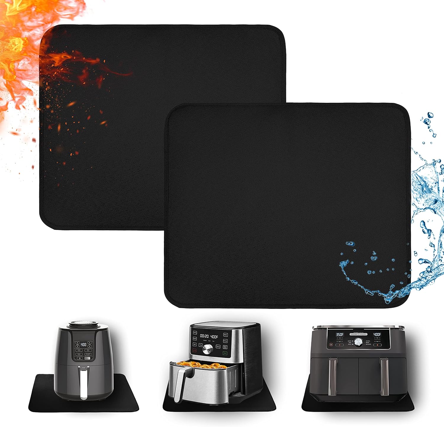 Fireproof Air Fryer Mats - Protect Countertop! 2PCS