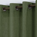 KOUFALL Green Curtains 96 in - Sheer Linen Retro Panels