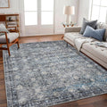 Vintage Traditional Area Rug 6ftx9ft Washable Non Slip Carpet