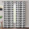 Buffalo Plaid Check Curtains for Room Darkening and Style