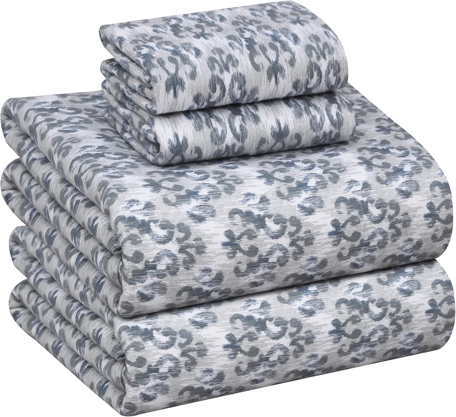 RUVANTI Flannel Sheets Queen Size - 100% Cotton Soft Set
