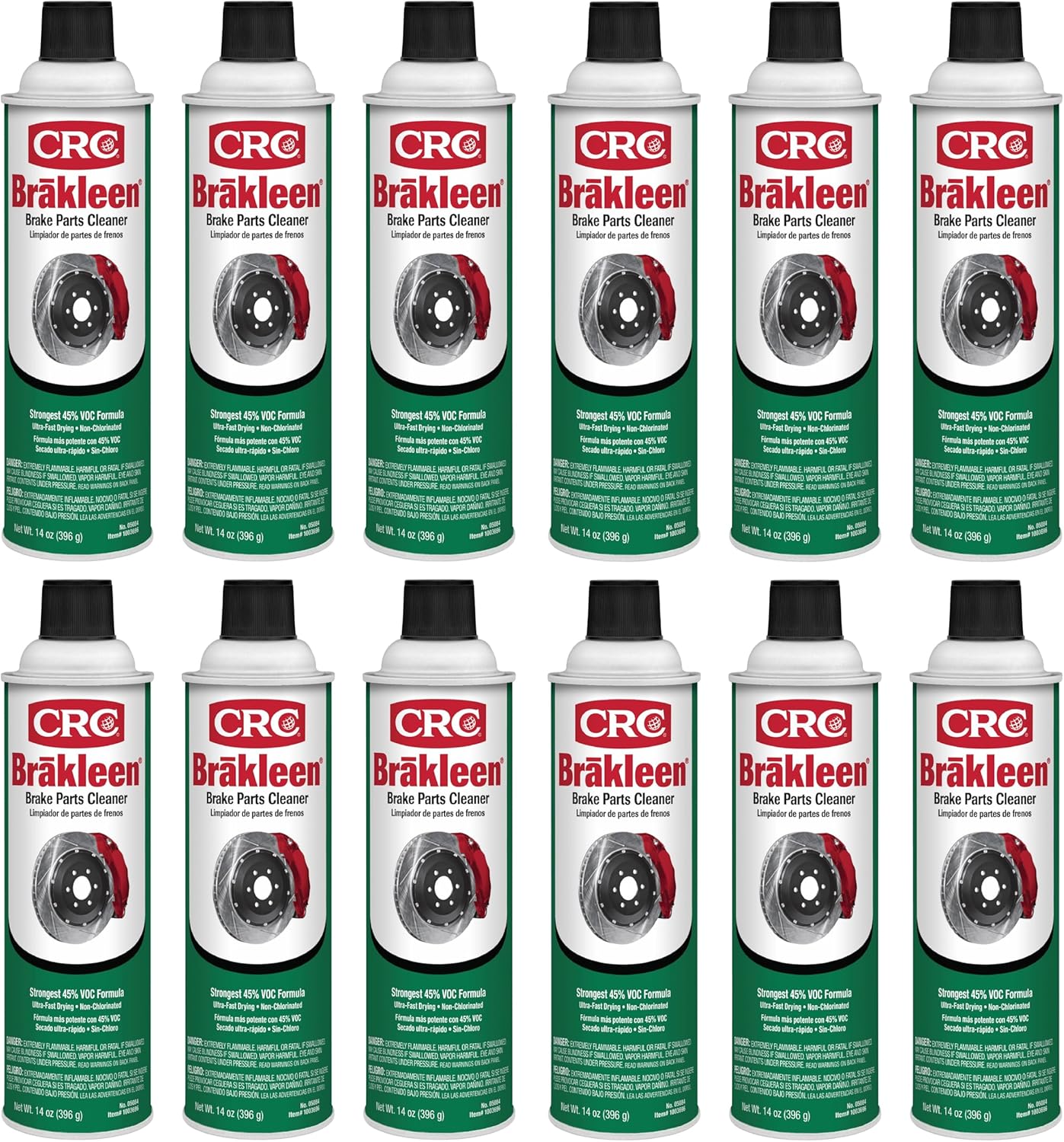 CRC Brakleen Non-Chlorinated Brake Parts Cleaner - 14 oz Pack