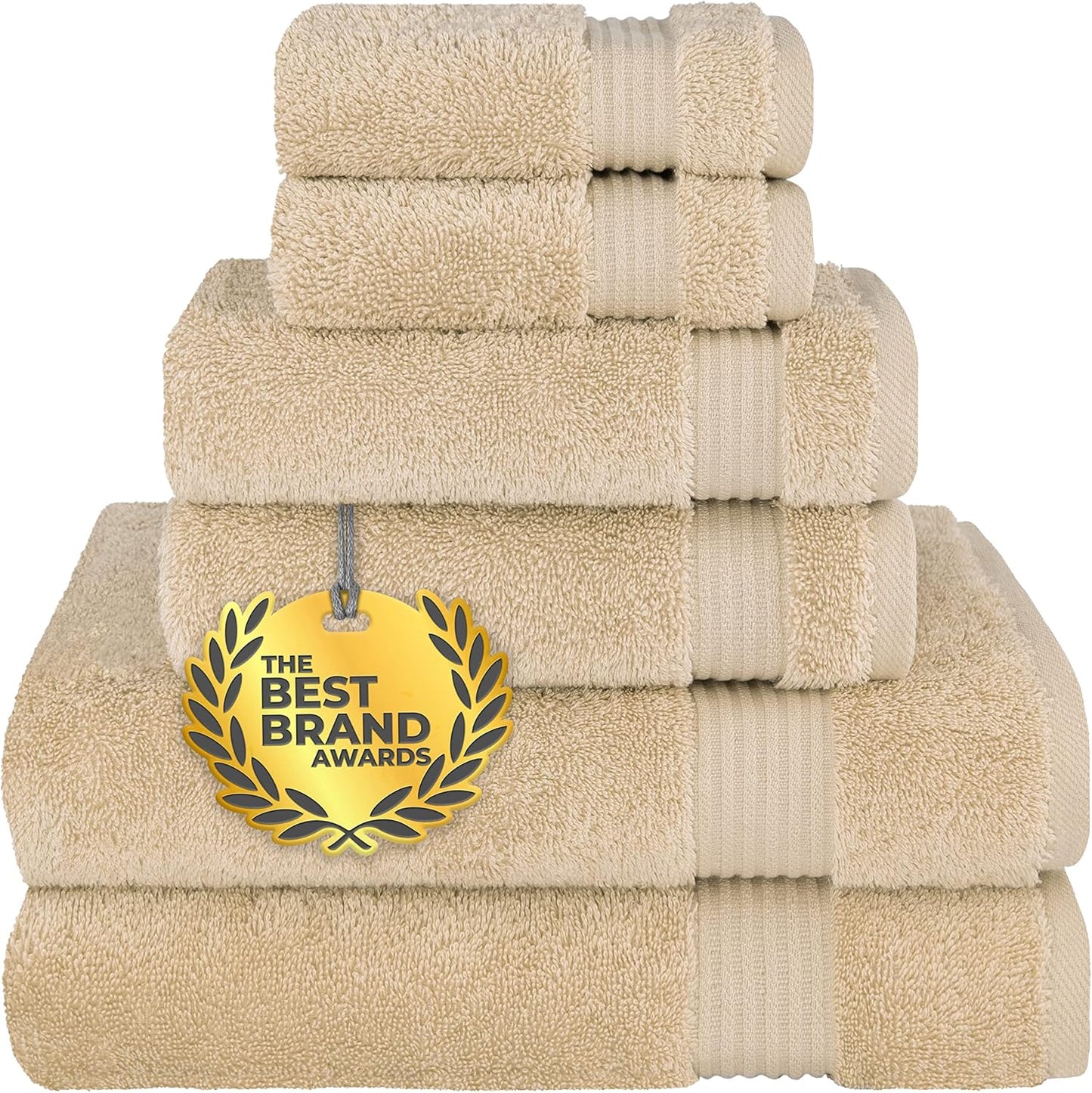 Luxurious 6 Piece Cotton Towel Set for Ultimate Comfort