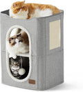 Bedsure 2 Story Cat House - Cozy 2-Level Cat Condo for Indoor Cats