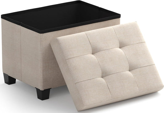 Ornavo Home Storage Ottoman Small Rectangle Foot Rest Stool
