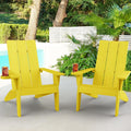 Adirondack Chair Set of 2 - Comfortable Weatherproof Outdoor Chairs