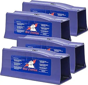 Rat Zapper Classic Indoor Electronic Rat Trap - 4 Pack