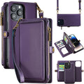 MInCYB iPhone 15 Pro Max Wallet Case with 12 Card Slots - Detachable