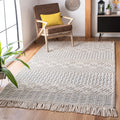 SAFAVIEH Natura Area Rug 6 ft x 9 ft - Handmade Wool Fringe