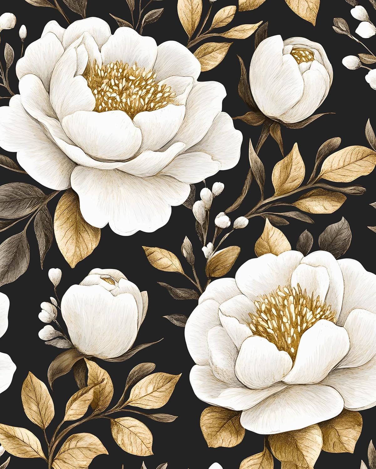 Vintage Floral Wallpaper Peel and Stick for Elegant Home Decor