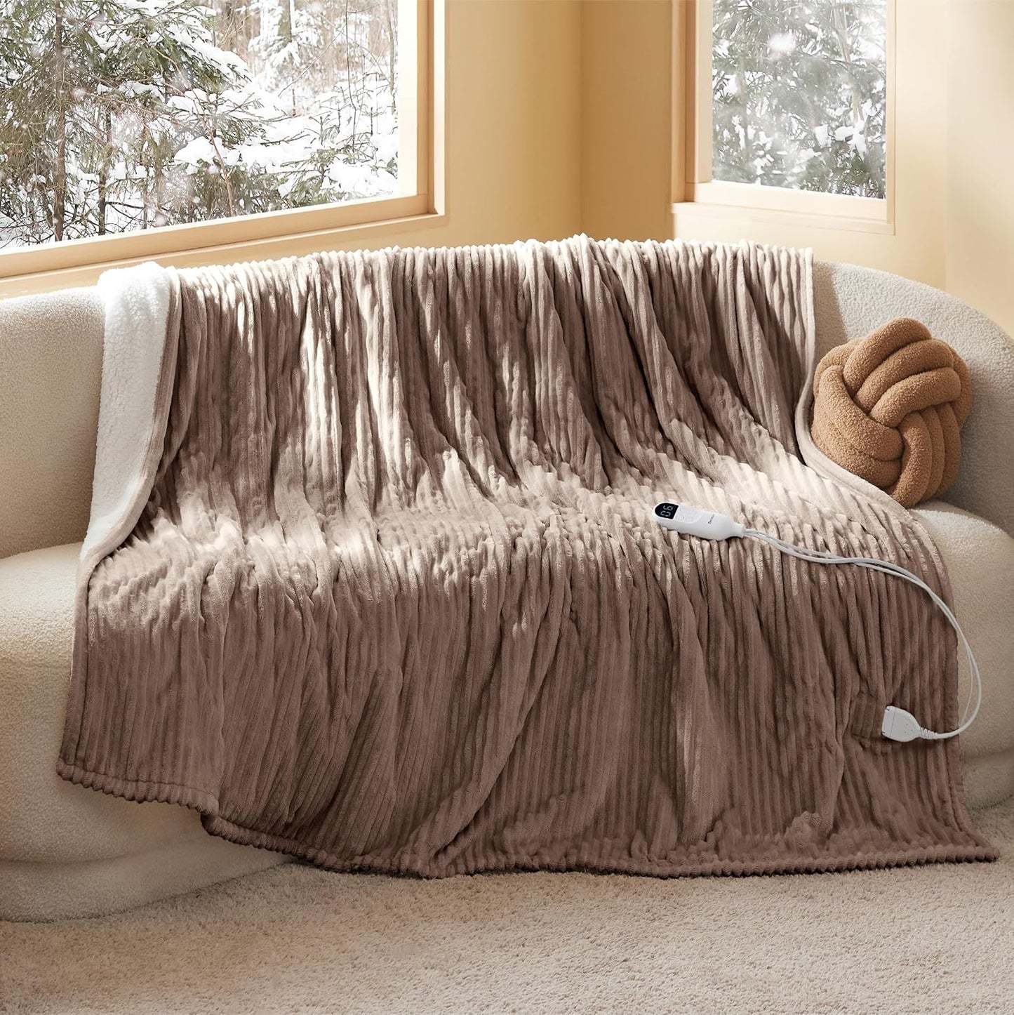 Bedsure GentleSoft Electric Blanket Twin for Cozy Warmth