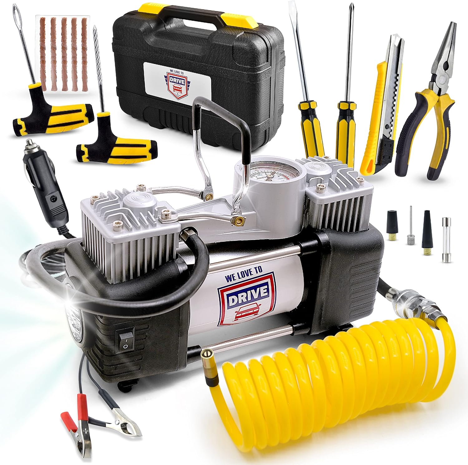 Ultimate Car Emergency Kit: Portable Air Compressor