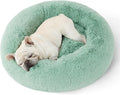 Calming Donut Dog Bed for Medium Dogs - Plush Round 30in