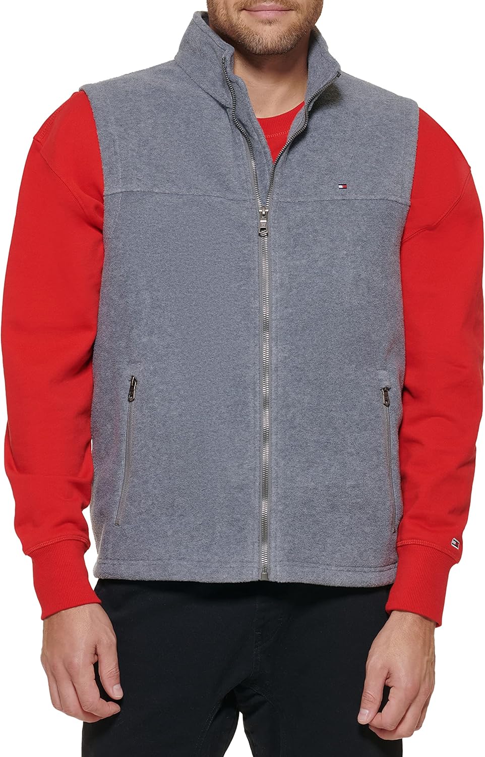 Tommy Hilfiger Lightweight Polar Fleece Vest for Year-Round Style