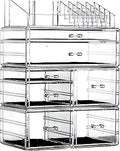 Clear Acrylic Makeup Storage Organizer with 7 Drawers - Stackable