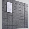 Large Cork Board for Wall 48in x 36in - 12 Pack Felt Tiles
