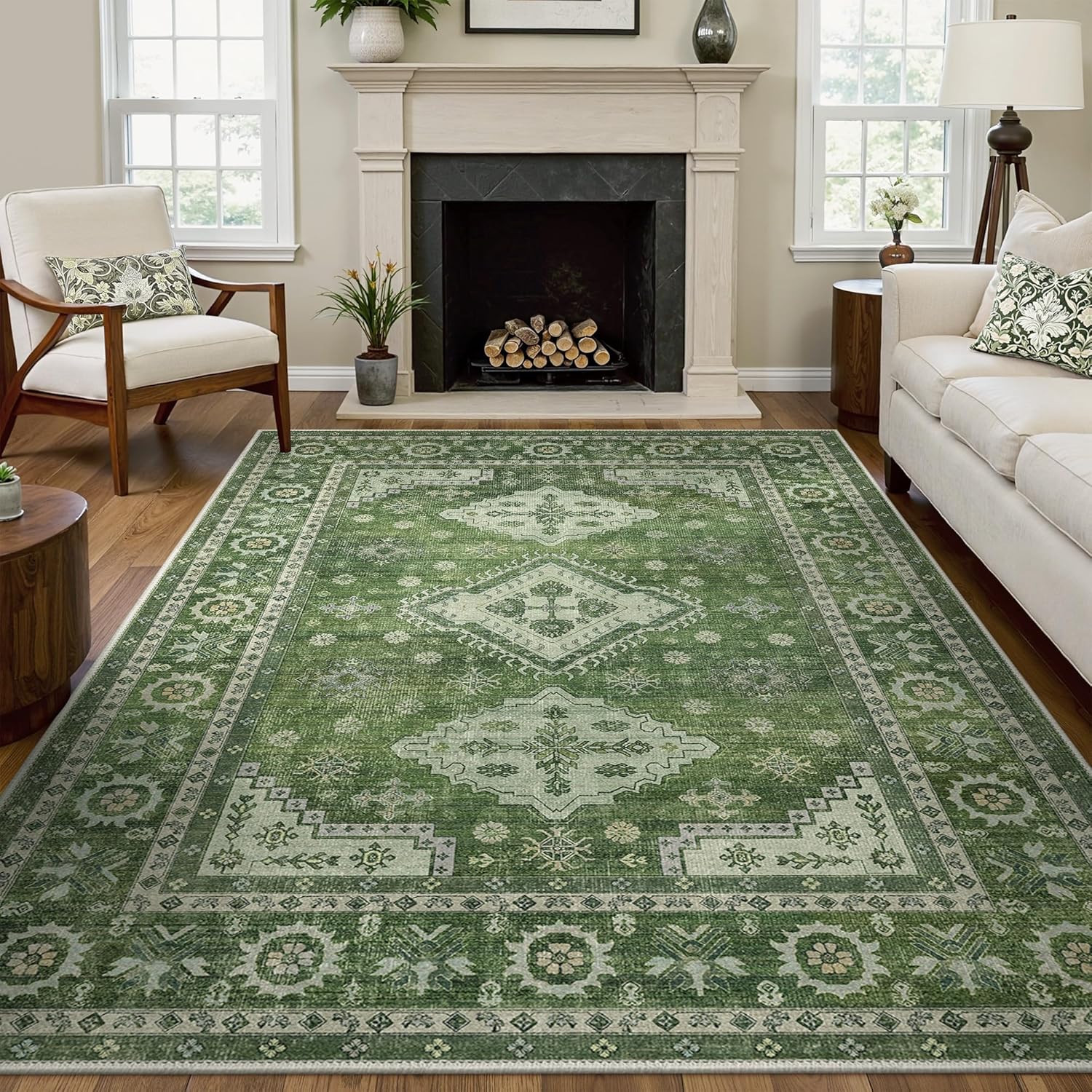 GENIMO Washable Rug 6X9 Area Rugs for Living Room Bedroom