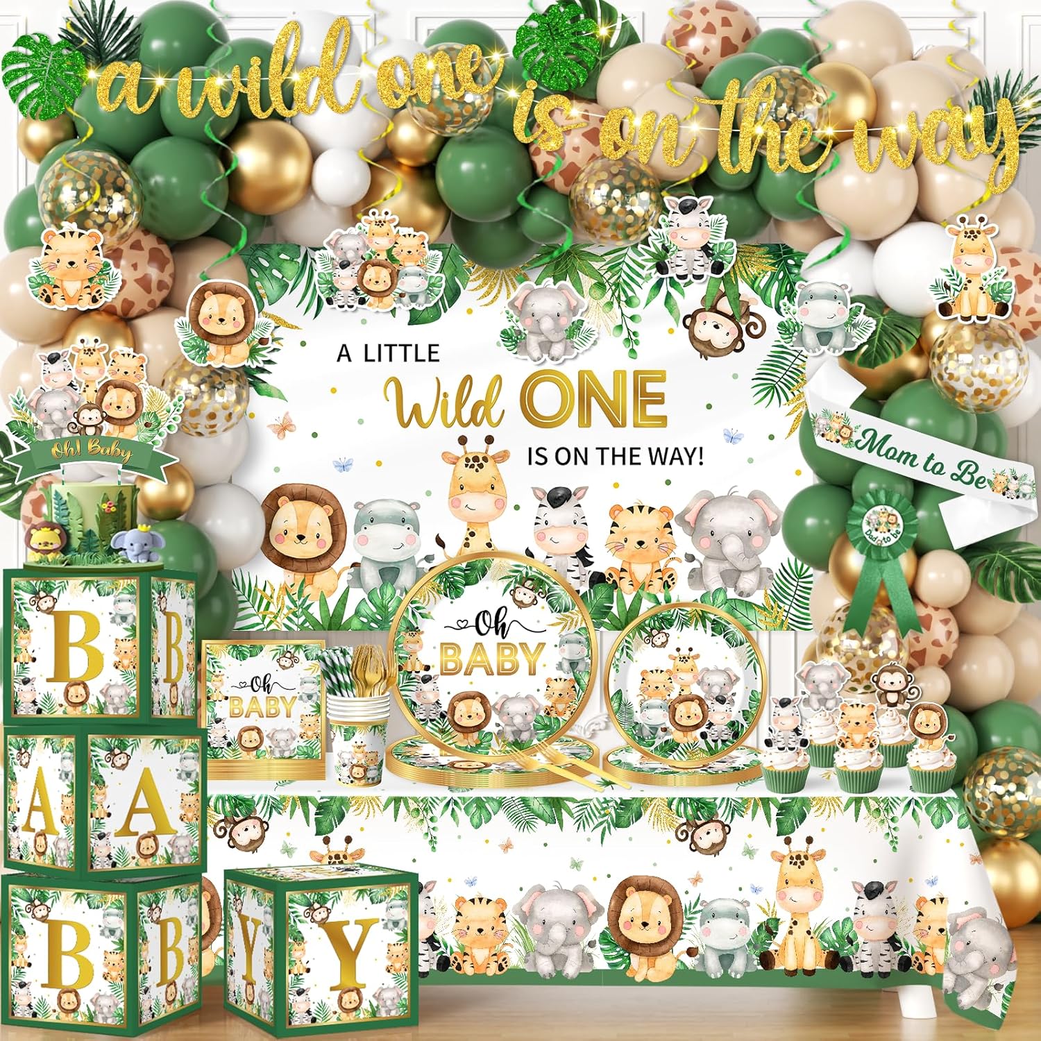 Safari Baby Shower Decorations for a Wild 1st Birthday Party