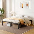 Full Size Bed Frame with Heavy Duty Steel Slat - Quiet, 12in Storage