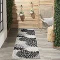 Nourison Aloha Black and White Area Rug for Indoor and Outdoor Spaces