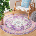 SAFAVIEH Monaco 5ft Round Area Rug - Boho Chic Medallion