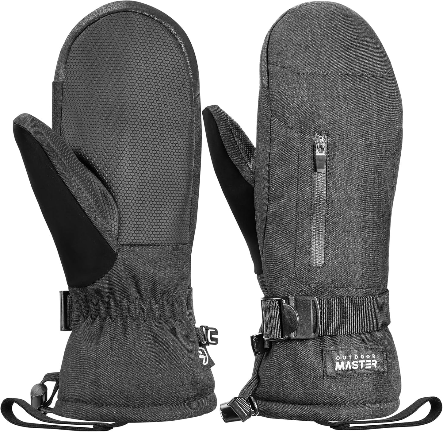 Warm & Waterproof Ski Mittens by OutdoorMaster