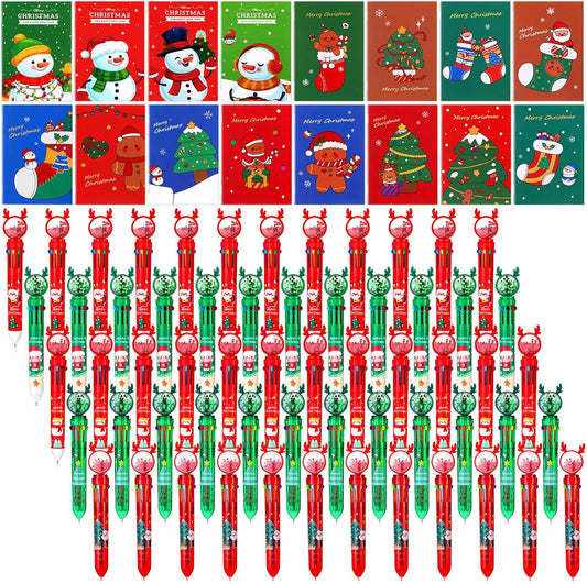 Christmas Mini Notebook & Pen Set for Festive Gifting