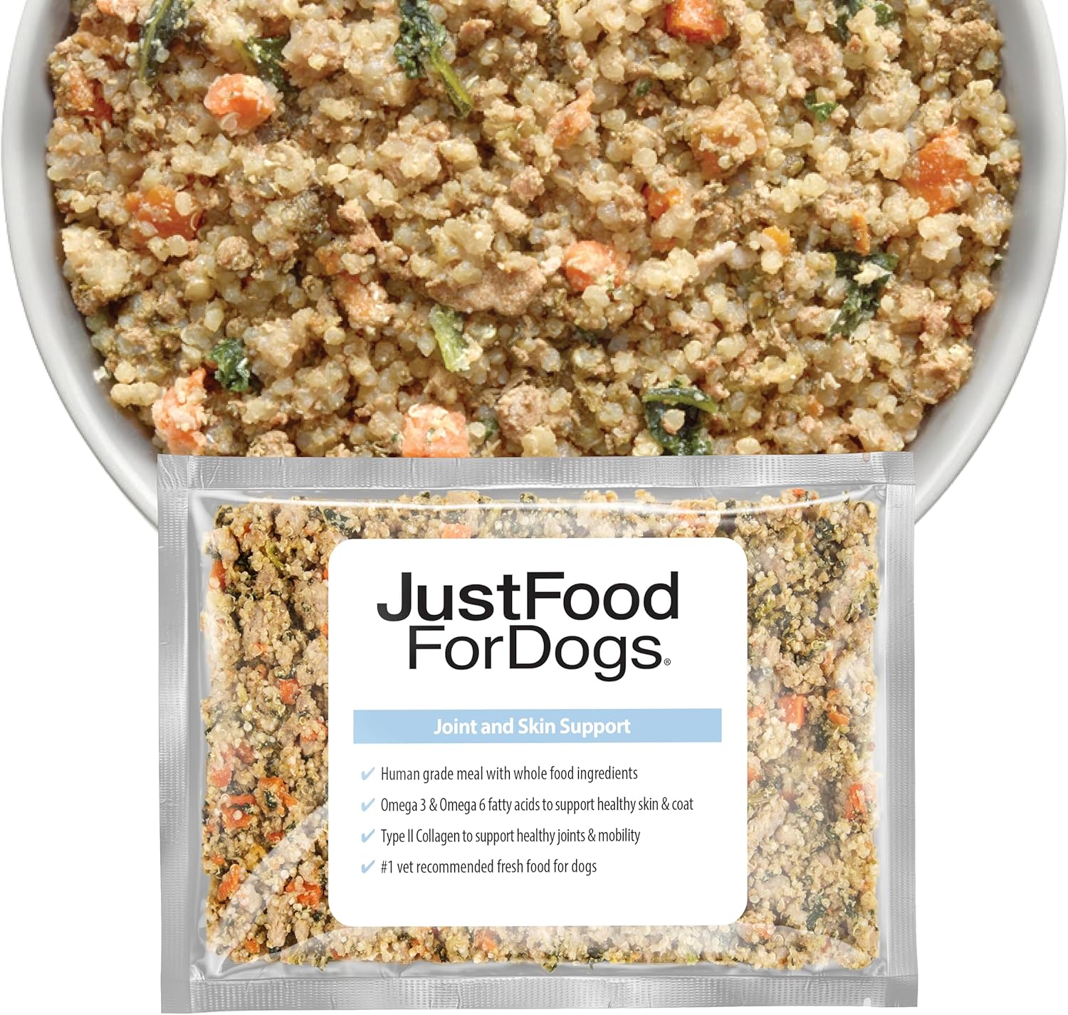 JustFoodForDogs Frozen Fresh Dog Food for Sensitive Skin & Allergies