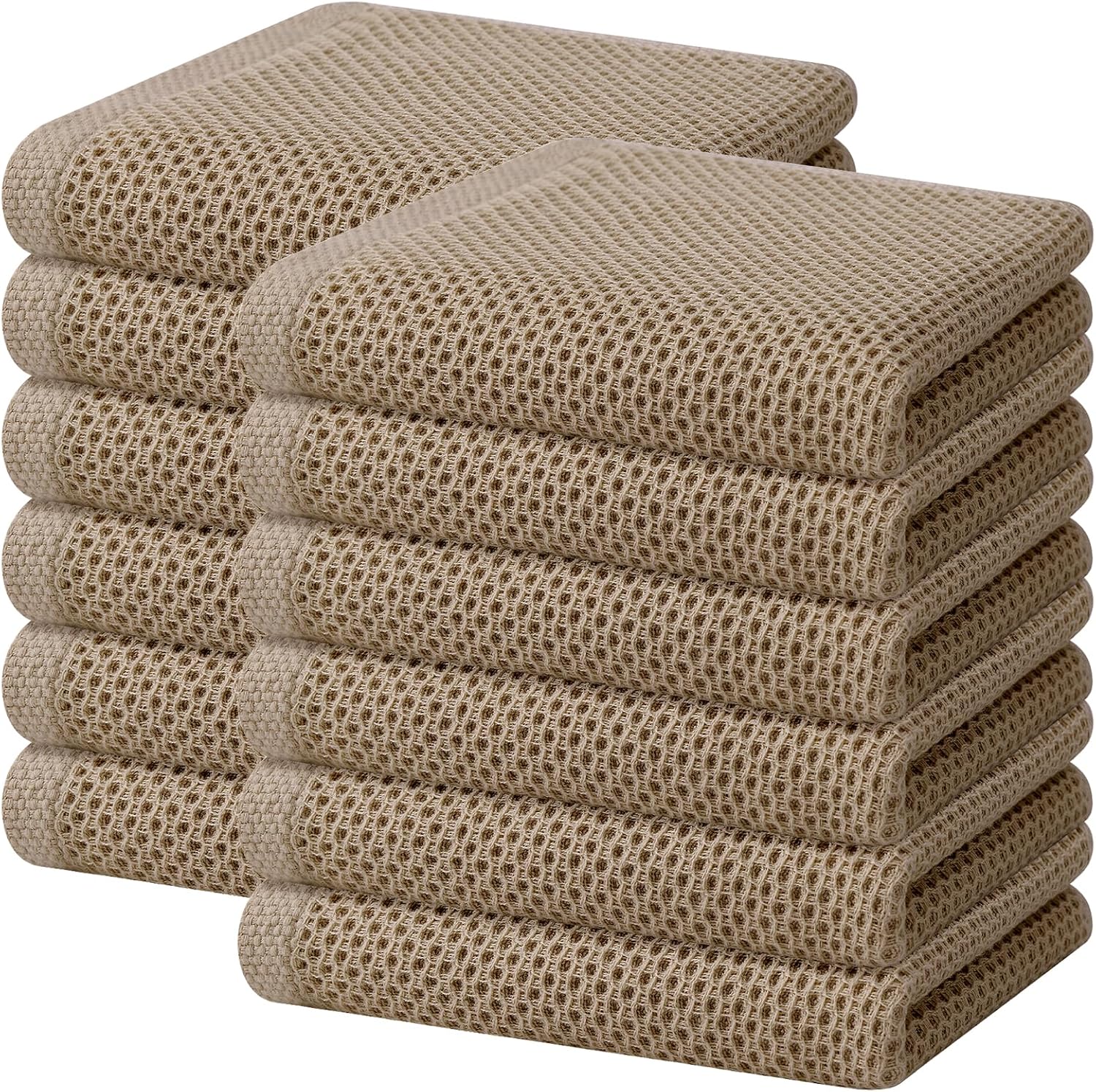 100% Cotton Waffle Weave Kitchen Dish Towels for Every Home