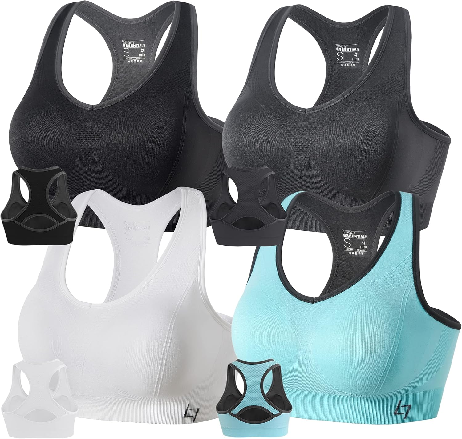 FITTIN Racerback Sports Bras for Women - Ultimate Comfort & Support