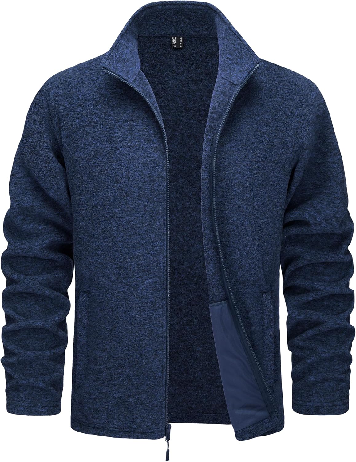 TACVASEN Men's Fleece Jackets Full Zip Lightweight Warm Coats