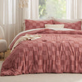 Bedsure Twin/Twin XL Comforter Set Grayish Pink - Boho Tufted