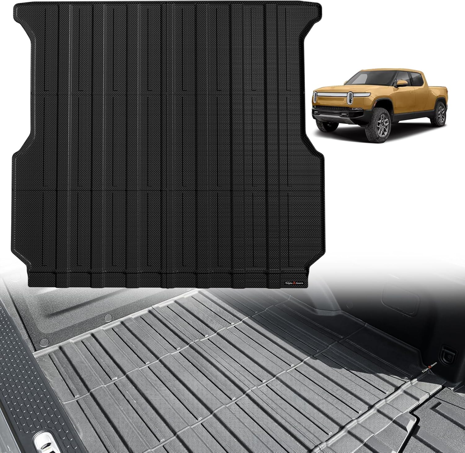 TripleAliners Truck Bed Mat for 2022-2026 Rivian R1T Vehicles