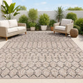 JONATHAN Y Moroccan Geometric Indoor Outdoor Area Rug 3X5 - Durable