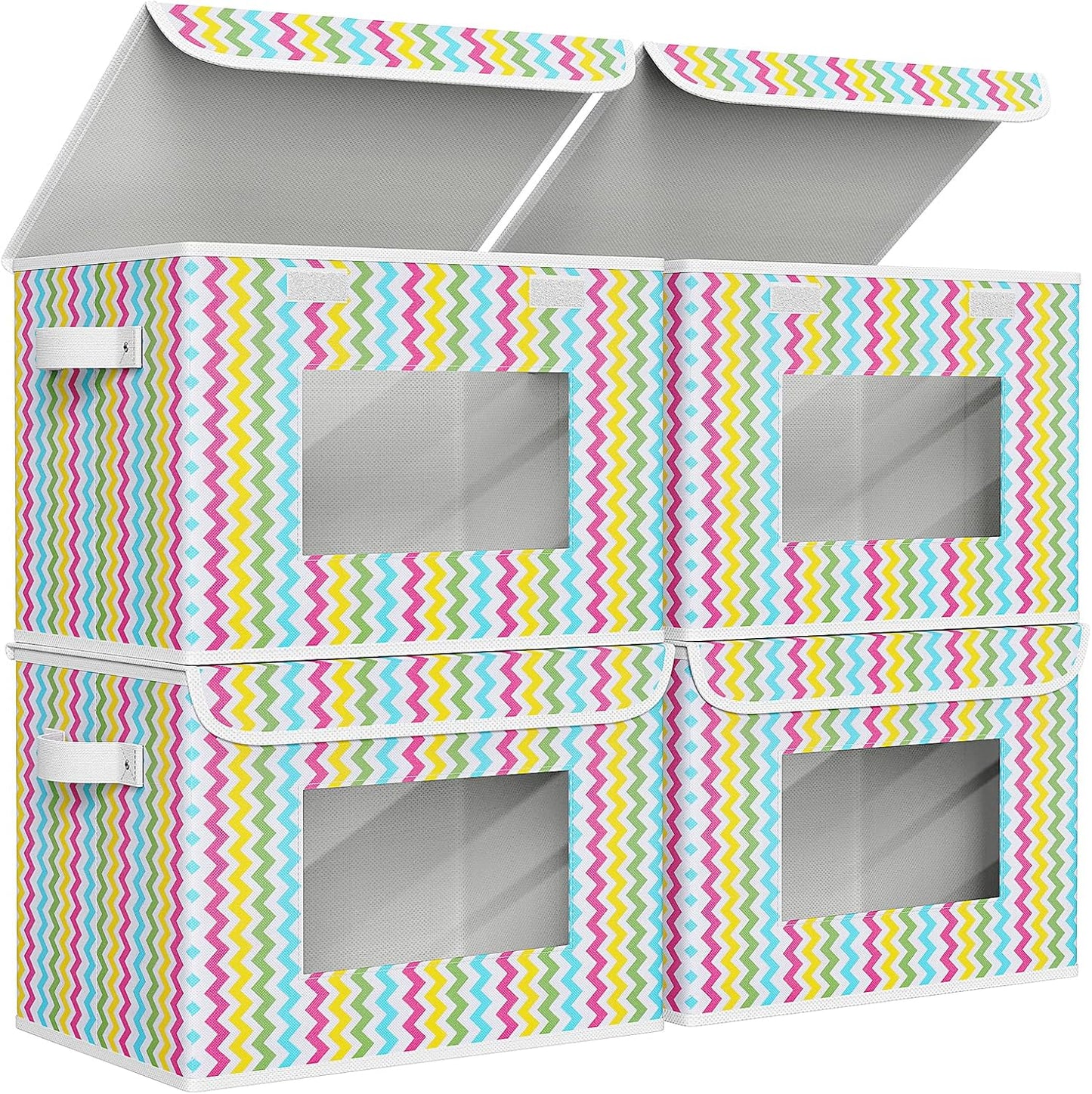 Univivi Fabric Foldable Storage Boxes for Home and Office Use