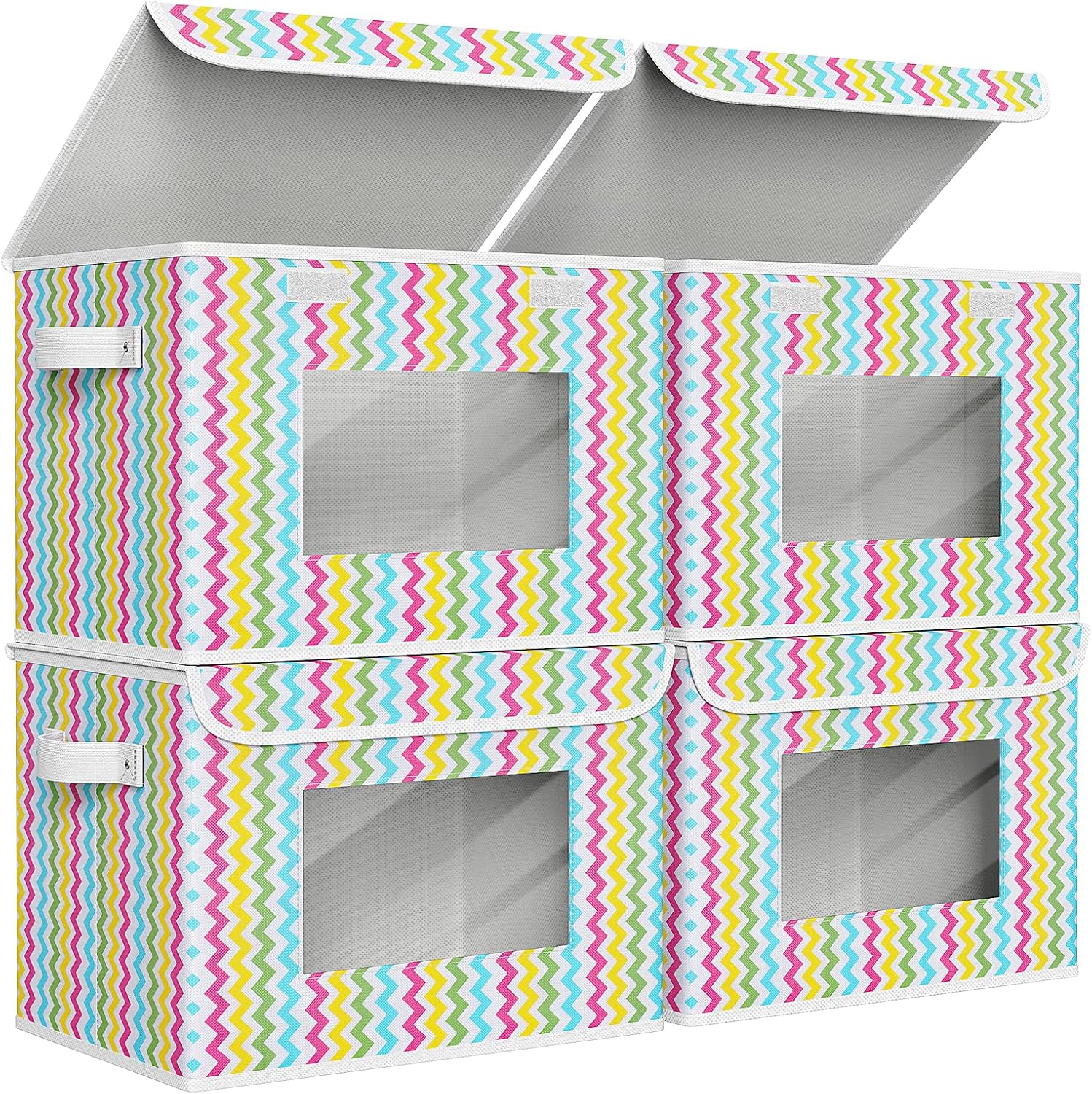 Univivi Fabric Foldable Storage Boxes for Home and Office Use