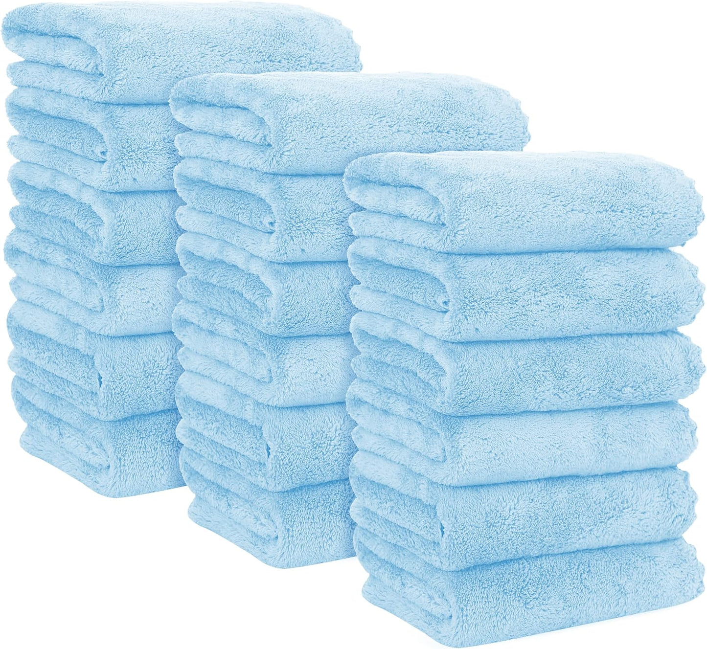 MOONQUEEN 18 Pack Premium Hand Towels - Quick Drying Microfiber