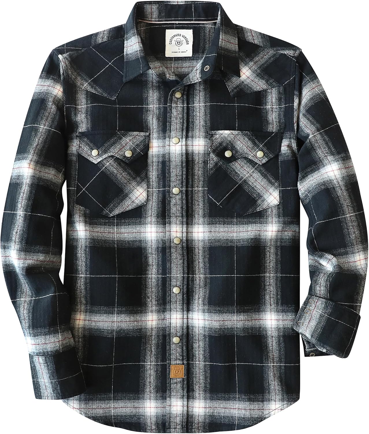 Dubinik Flannel Shirt for Men: Cozy Long Sleeve Plaid Style