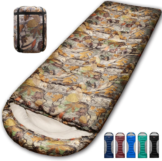 0 Degree Winter Sleeping Bags for Adults Camping - Portable Comfort