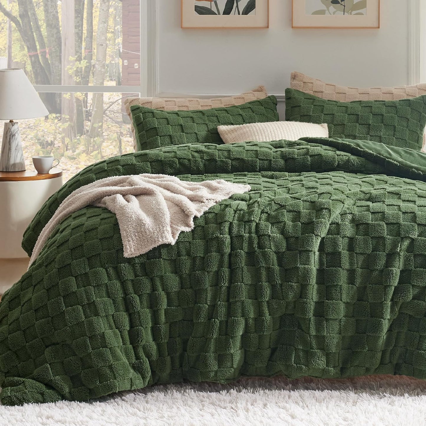 Bedsure King Size Fluffy Comforter Set for Cozy Winter Nights