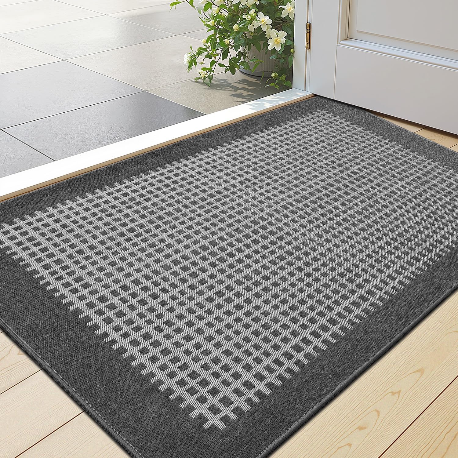 LUMI Inside Door Mat for Entry 24in x 36in, Non-Slip Design