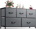 WLIVE Dresser for Bedroom with 5 Drawers - Compact Wide Chest