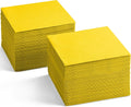 200-Pack Bright Yellow Cocktail Napkins - Disposable Linen Feel for Parties & Events